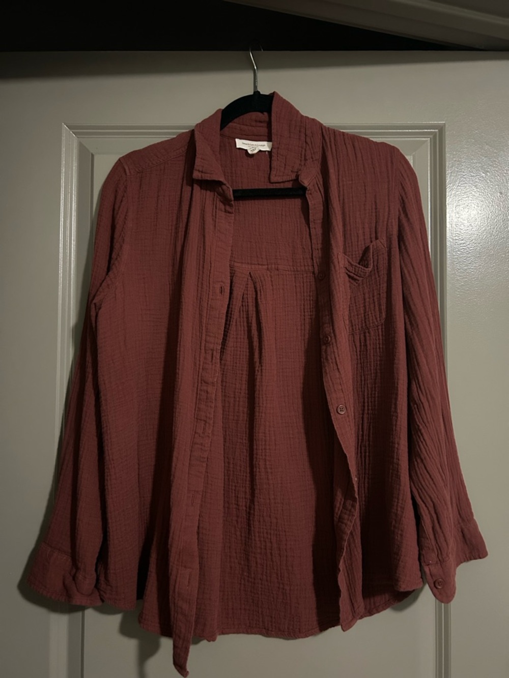 beachlunchlounge Mauve Button-Up Shirt Jacket